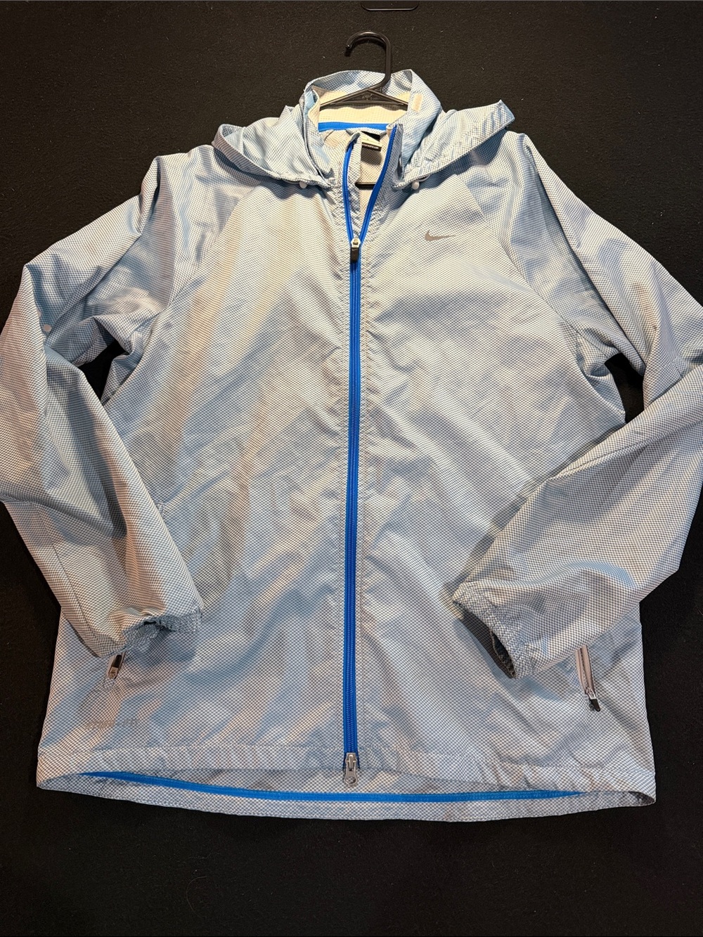 Nike storm Blue Hooded Windbreaker Jacket